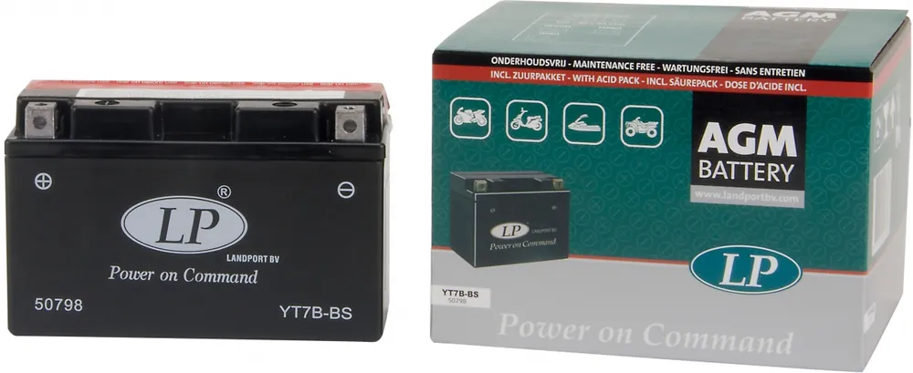 Dagaanbieding LANDPORT - LT7B-BS 50798 AGM - Batteries - Compatibel met diverse voertuigen